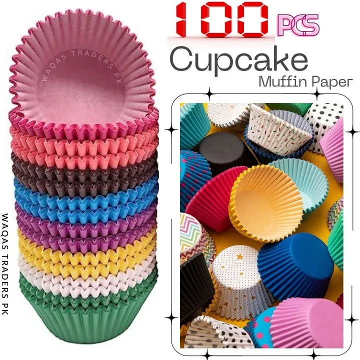 100 Pcs Cupcake Muffin Paper Liner Baking Cups